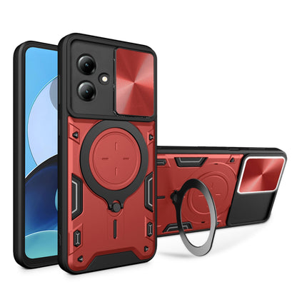 Deksel for Motorola Moto G14, Techsuit, CamGuard Pro, Rød