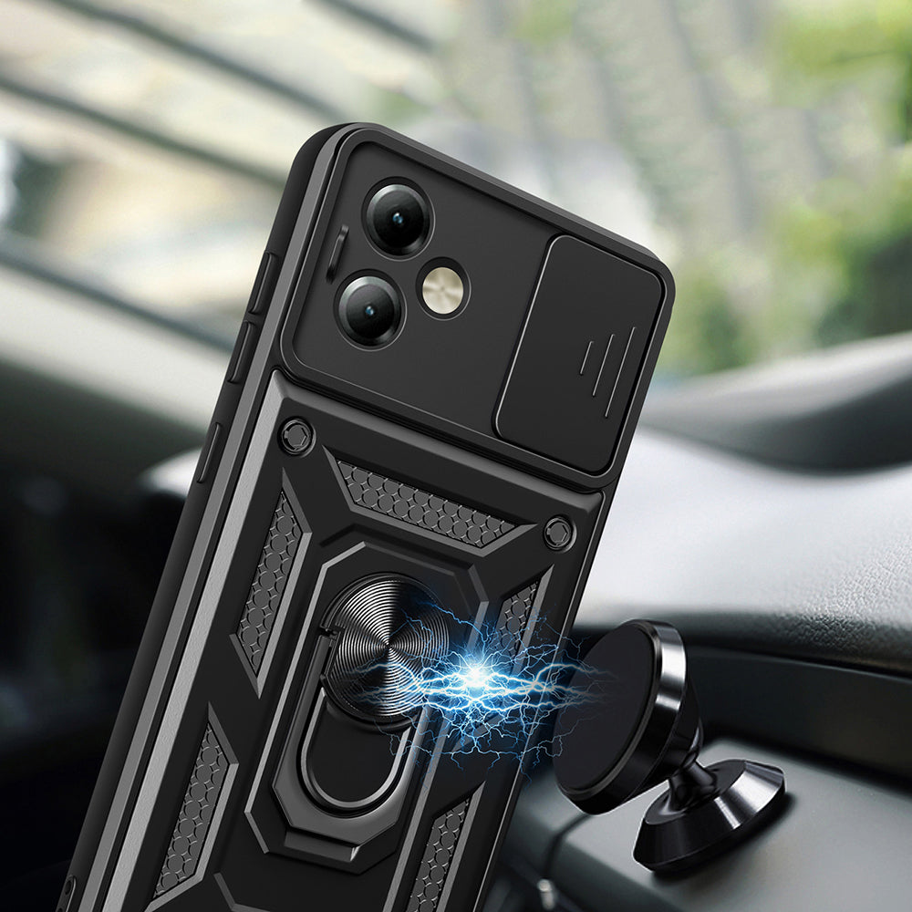 Deksel til Motorola Moto G14, Techsuit, CamShield, Blå