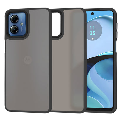 Deksel for Motorola Moto G14, Techsuit, HaloFrost, Svart