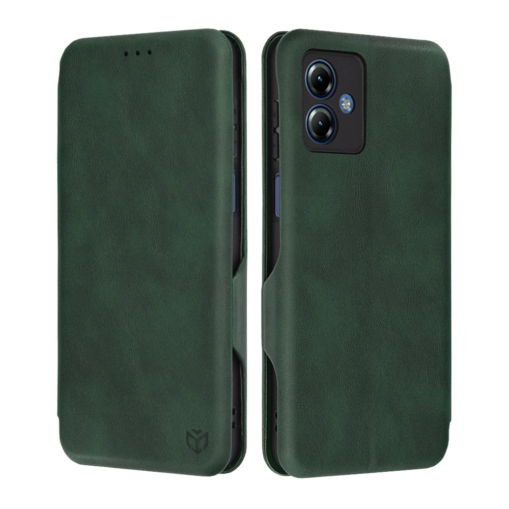 Deksel til Motorola Moto G14, Techsuit, Safe Wallet Plus, Grønn