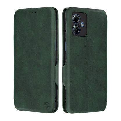 Deksel til Motorola Moto G14, Techsuit, Safe Wallet Plus, Grønn