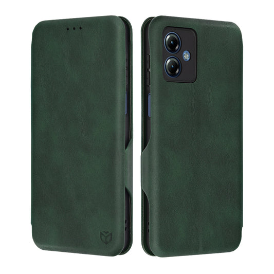 Deksel til Motorola Moto G14, Techsuit, Safe Wallet Plus, Grønn