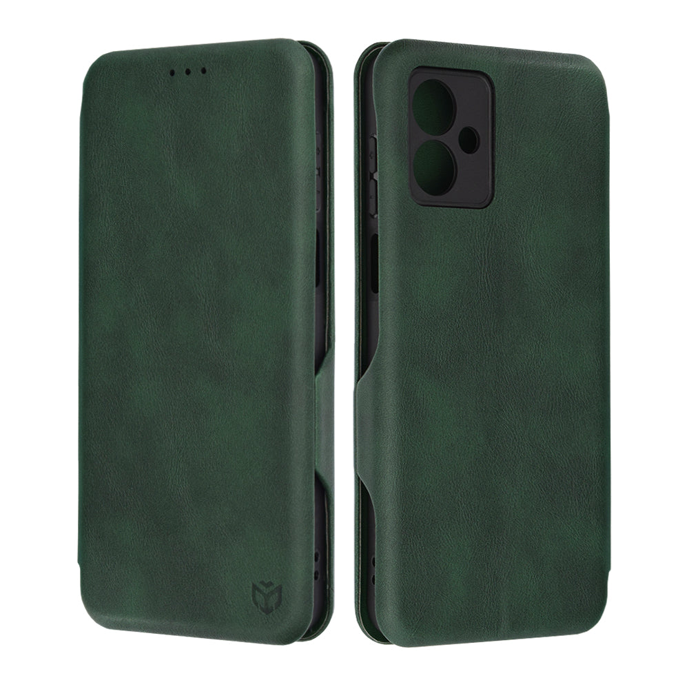 Deksel til Motorola Moto G14, Techsuit, Safe Wallet Plus, Grønn