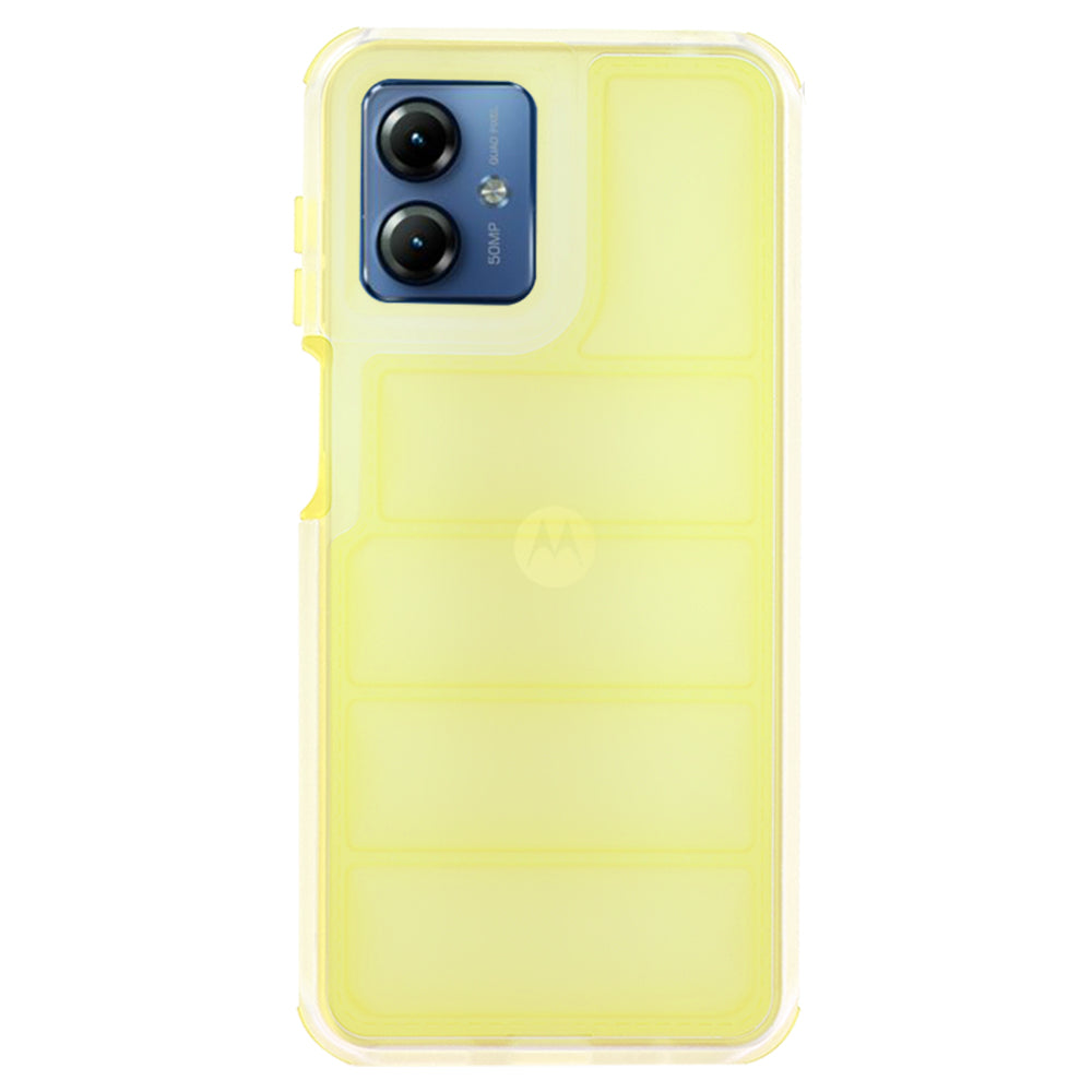 Deksel til Motorola Moto G14, Techsuit, Wave Shield, Gul