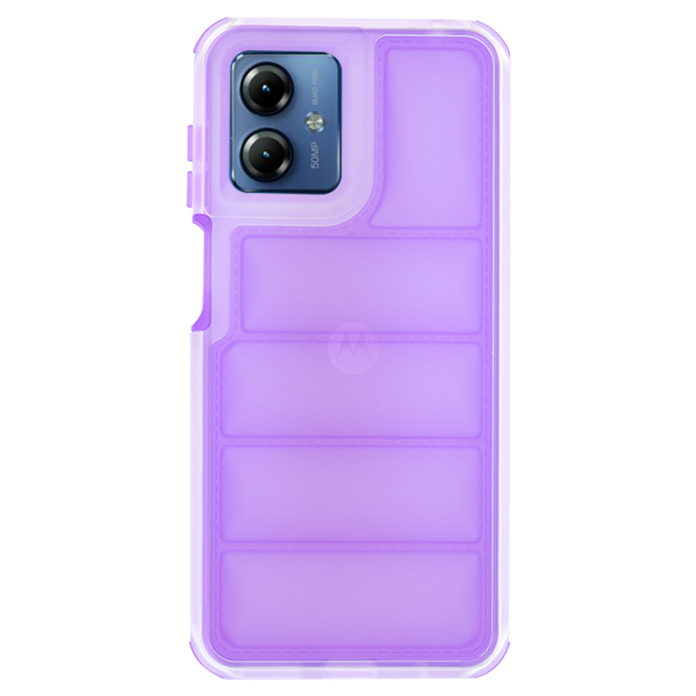 Deksel for Motorola Moto G14, Techsuit, Wave Shield, Lilla