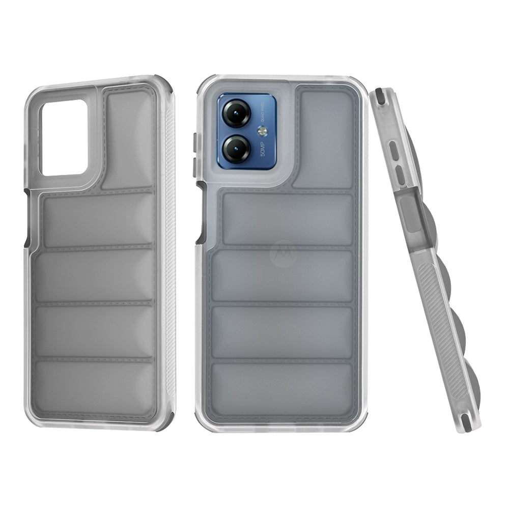 Deksel til Motorola Moto G14, Techsuit, Wave Shield, Svart