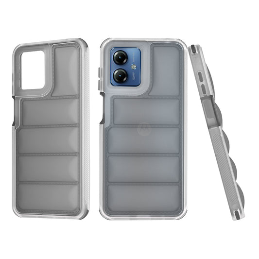 Deksel til Motorola Moto G14, Techsuit, Wave Shield, Svart