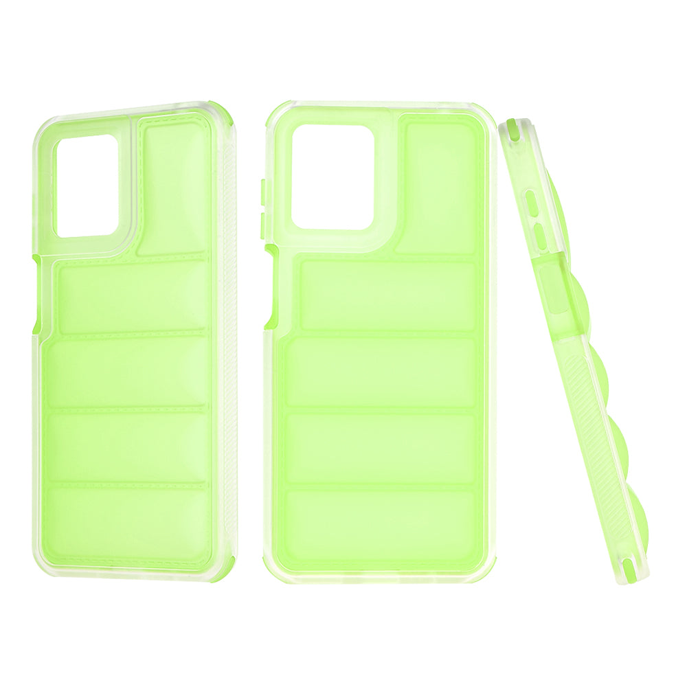 Deksel for Motorola Moto G14, Techsuit, Wave Shield, Grønn