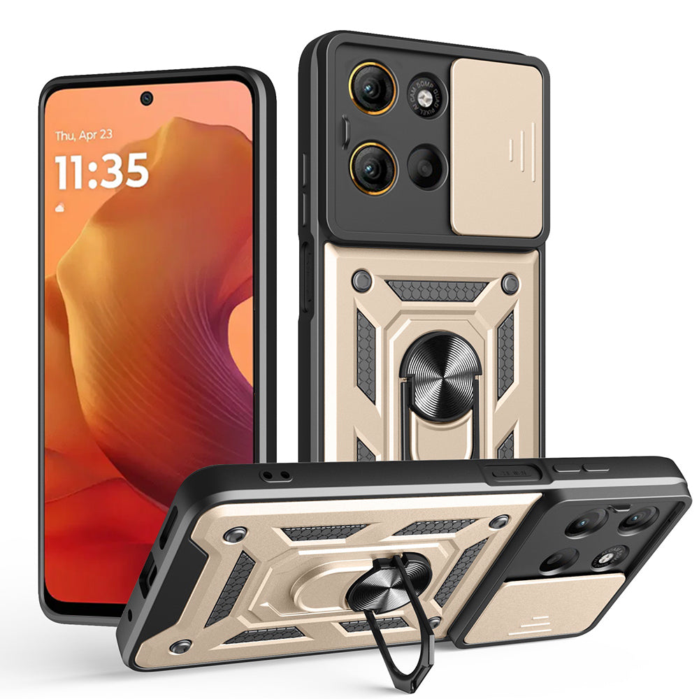 Deksel for Motorola Moto G15 / G15 Power, Techsuit, CamShield, Gullfarget