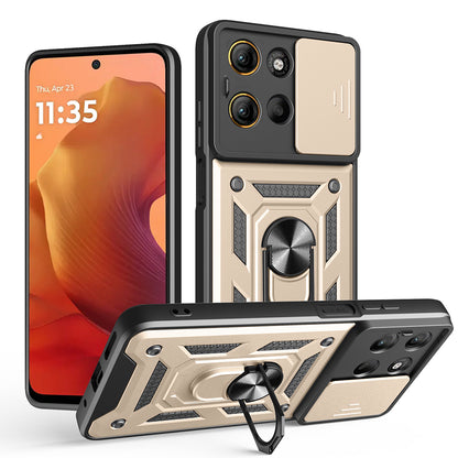 Deksel for Motorola Moto G15 / G15 Power, Techsuit, CamShield, Gullfarget