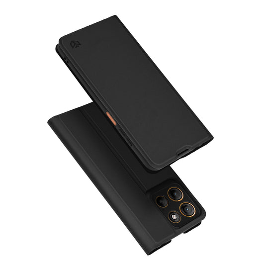 Deksel til Motorola Moto G15 / G15 Power, Techsuit, Magskin Book, Svart