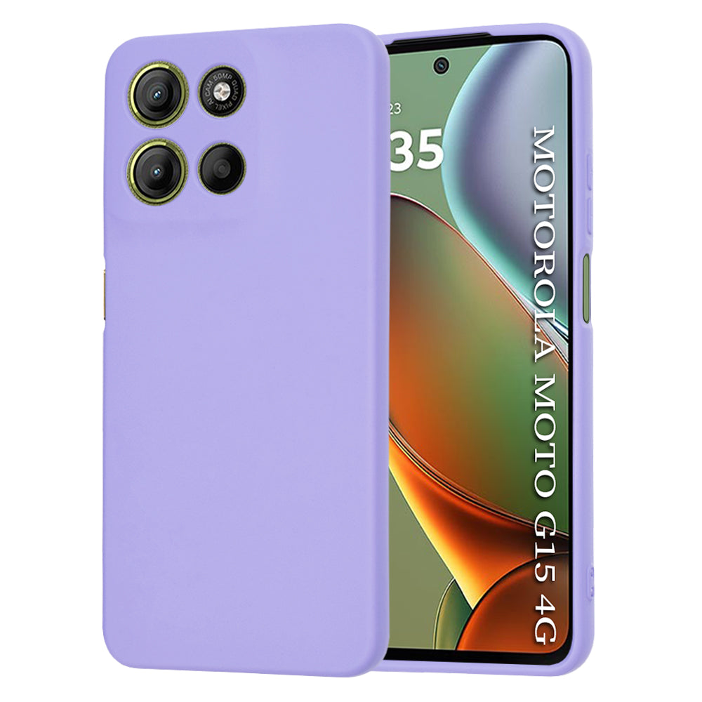 Deksel til Motorola Moto G15 / G15 Power, Techsuit, SoftFlex, Lys lilla