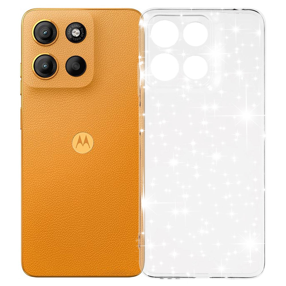 Deksel for Motorola Moto G15 / G15 Power, Techsuit, SparkleSkin, Transparent