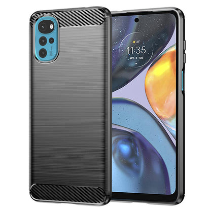 Deksel til Motorola Moto G22, Techsuit, Karbon, Svart