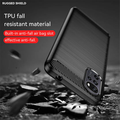 Deksel til Motorola Moto G22, Techsuit, Karbon, Svart