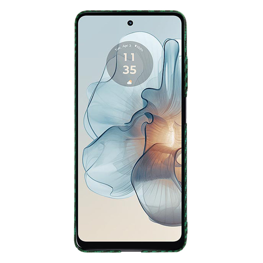 Deksel til Motorola Moto G24 Power, Techsuit, Carbonite FiberShell, Grønn