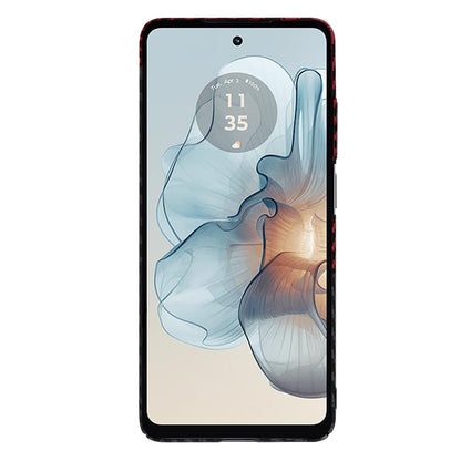 Deksel for Motorola Moto G24 Power, Techsuit, Carbonite FiberShell, Svart Rød