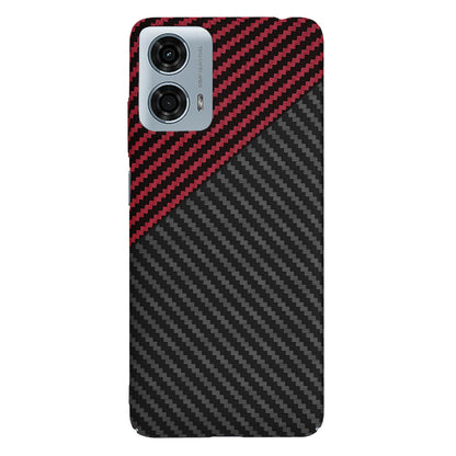 Deksel for Motorola Moto G24 Power, Techsuit, Carbonite FiberShell, Svart Rød