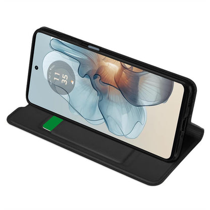 Deksel for Motorola Moto G24 Power, Techsuit, Magskin Book, Svart