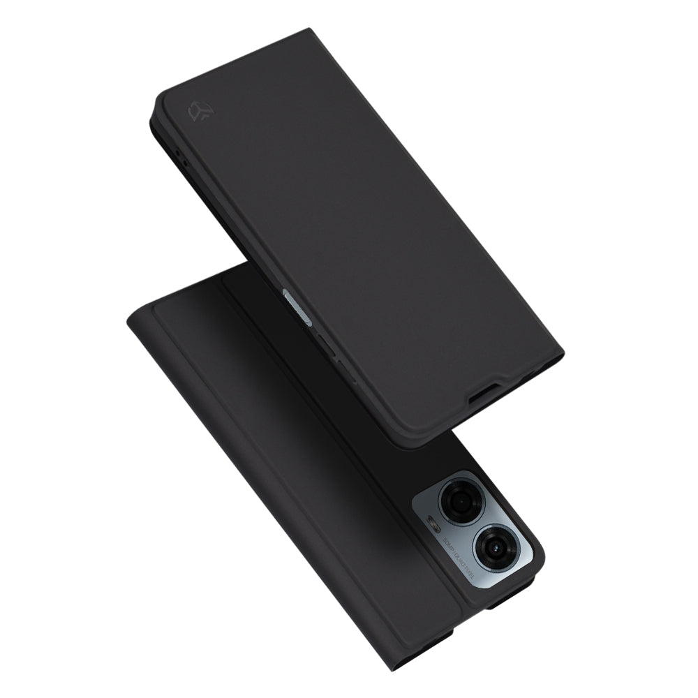 Deksel for Motorola Moto G24 Power, Techsuit, Magskin Book, Svart
