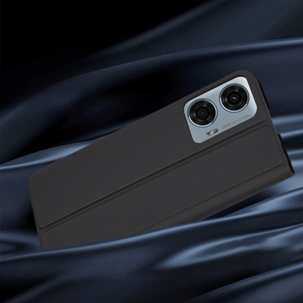 Deksel for Motorola Moto G24 Power, Techsuit, Magskin Book, Svart