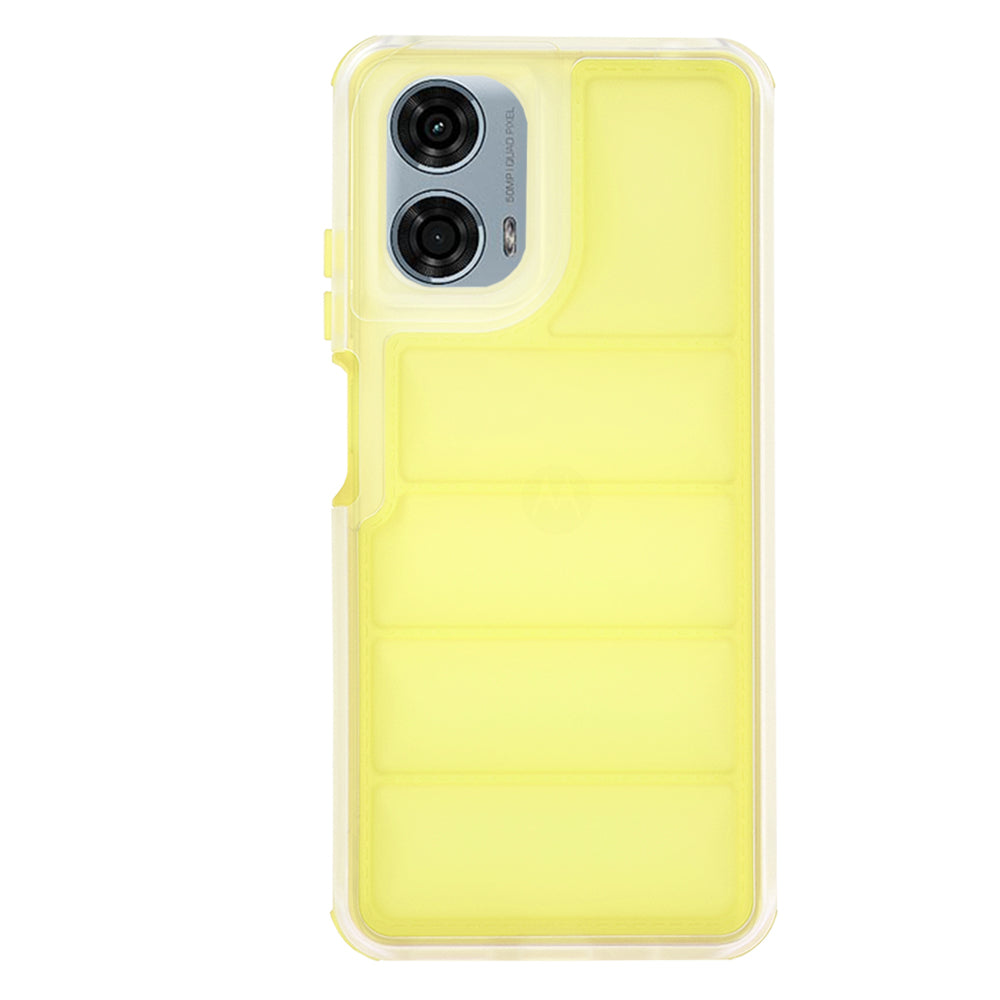 Deksel for Motorola Moto G24 Power, Techsuit, Wave Shield, Gul