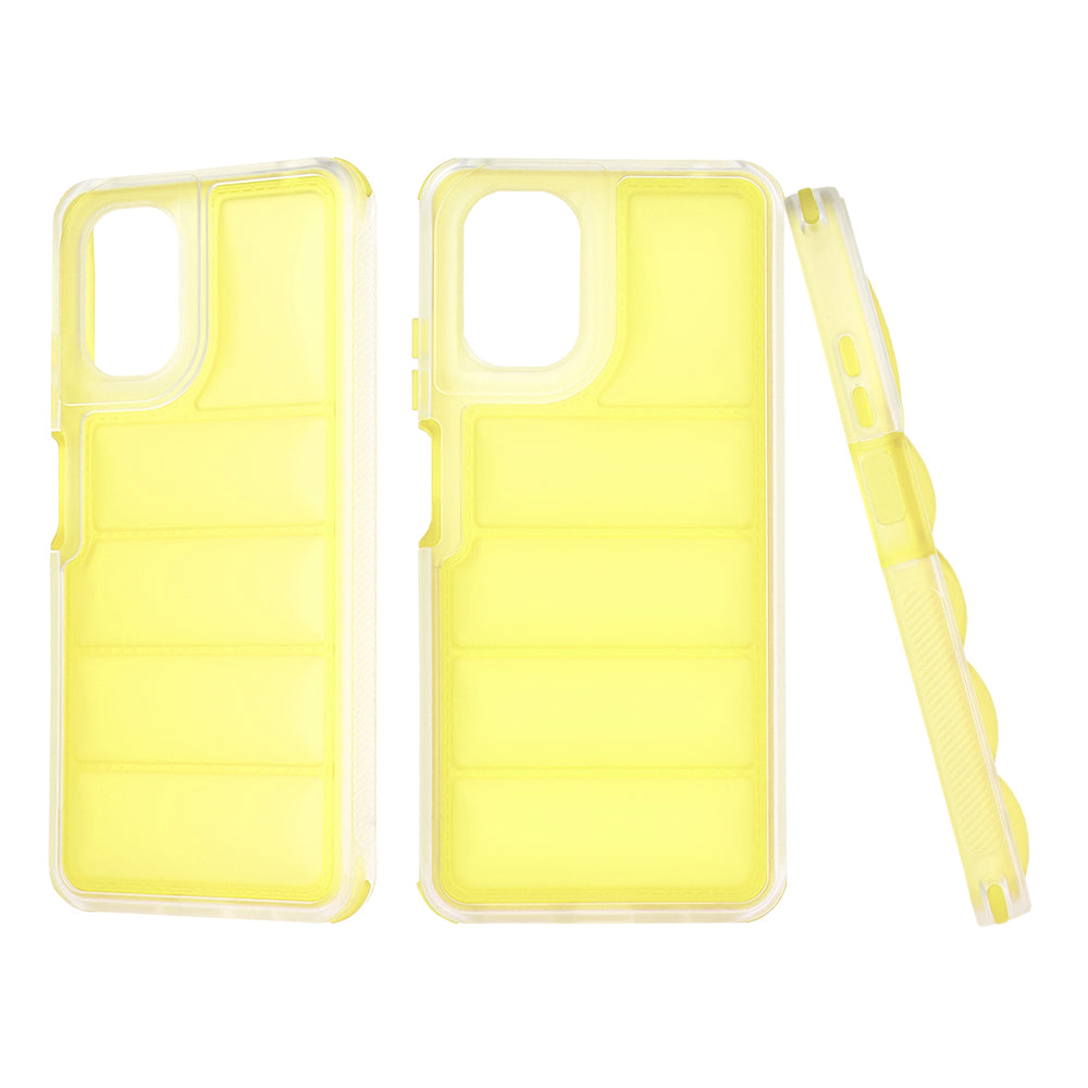 Deksel for Motorola Moto G24 Power, Techsuit, Wave Shield, Gul
