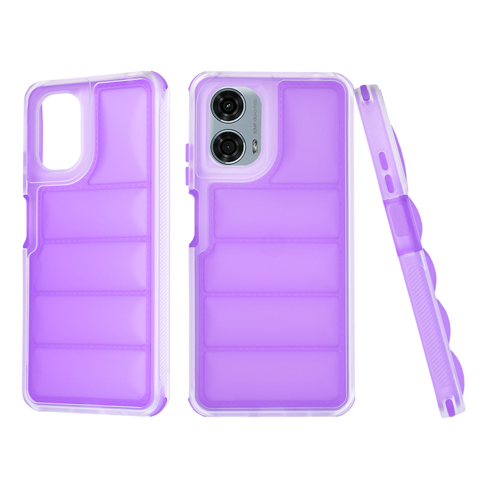 Deksel for Motorola Moto G24 Power, Techsuit, Wave Shield, Lilla
