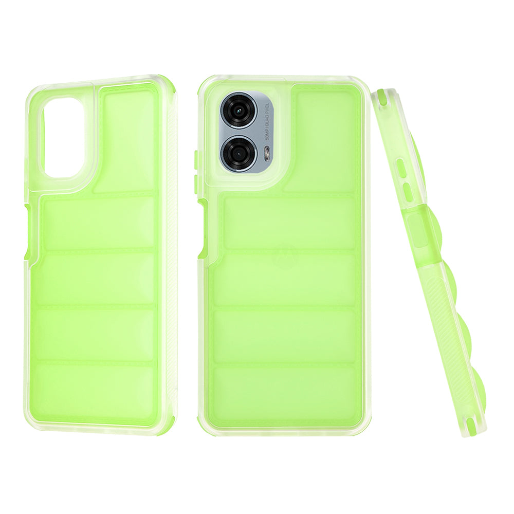 Deksel for Motorola Moto G24 Power, Techsuit, Wave Shield, Grønn