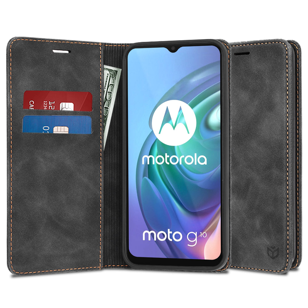 Deksel til Motorola Moto G30 / G20 / G10, Techsuit, Confy, Svart