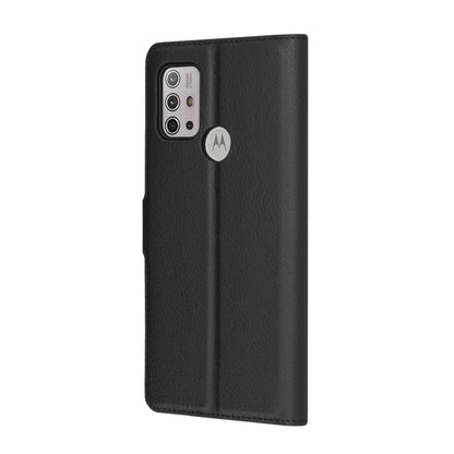 Deksel for Motorola Moto G30 / G20 / G10, Techsuit, Leather Folio, Svart