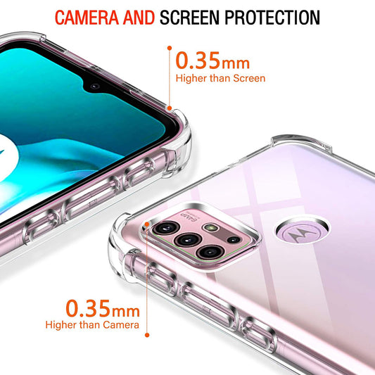Deksel til Motorola Moto G30 / G20 / G10, Techsuit, Støtsikker Klar, Transparent