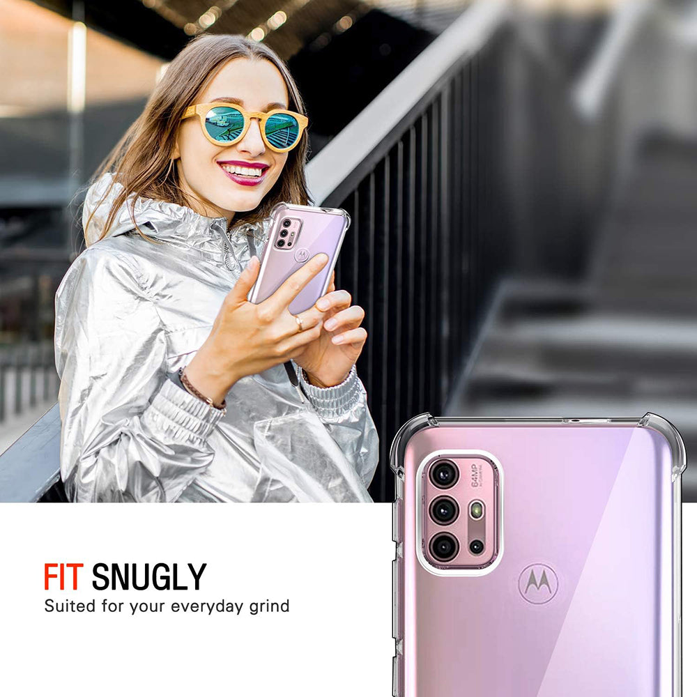 Deksel til Motorola Moto G30 / G20 / G10, Techsuit, Støtsikker Klar, Transparent