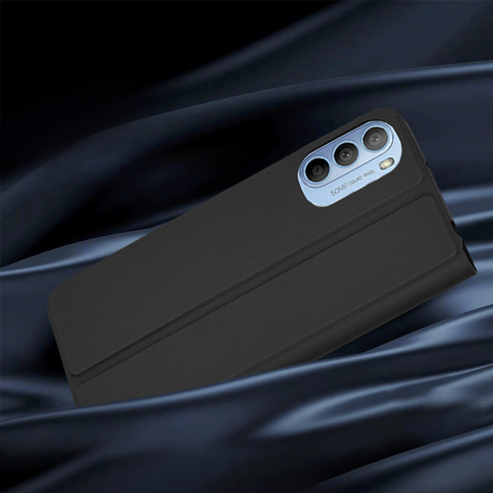 Deksel for Motorola Moto G31 / G41, Techsuit, Magskin Book, Svart