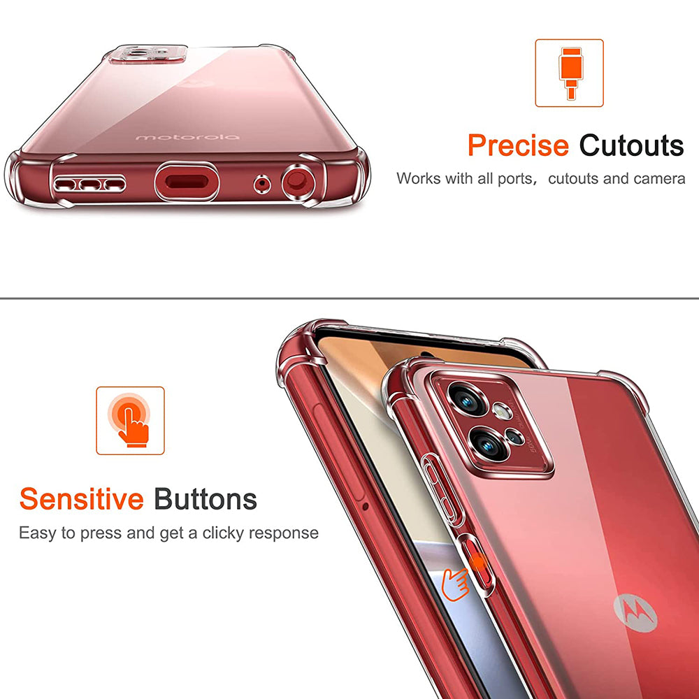 Deksel til Motorola Moto G32, Techsuit, Støtsikker Klar, Transparent
