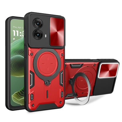Deksel til Motorola Moto G35, Techsuit, CamGuard Pro, Rød