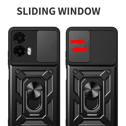 Deksel for Motorola Moto G35, Techsuit, CamShield, Svart