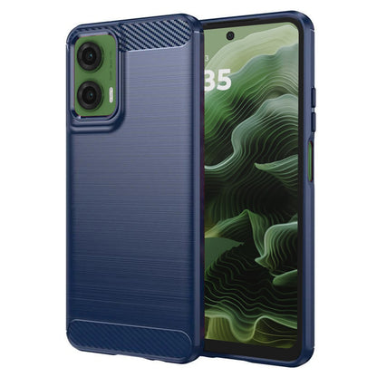 Deksel til Motorola Moto G35, Techsuit, Karbon, Blå