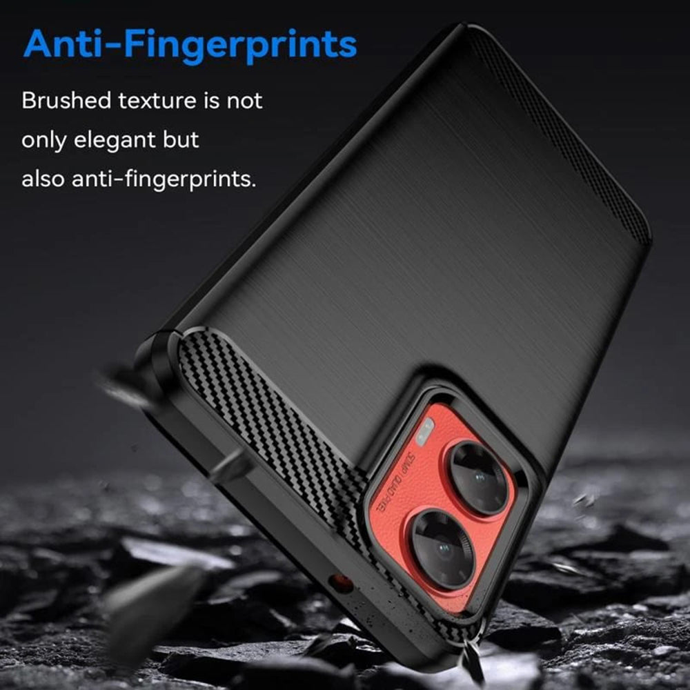 Deksel til Motorola Moto G35, Techsuit, Karbon, Svart