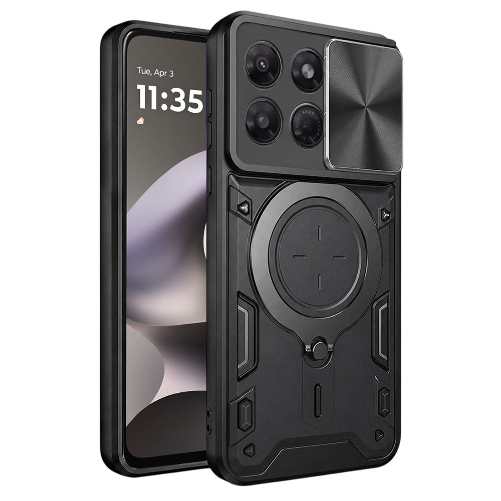 Deksel for Motorola Moto G37 Power, Techsuit, CamGuard Pro, Svart