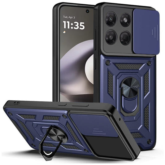 Deksel til Motorola Moto G37 Power, Techsuit, CamShield, Blå