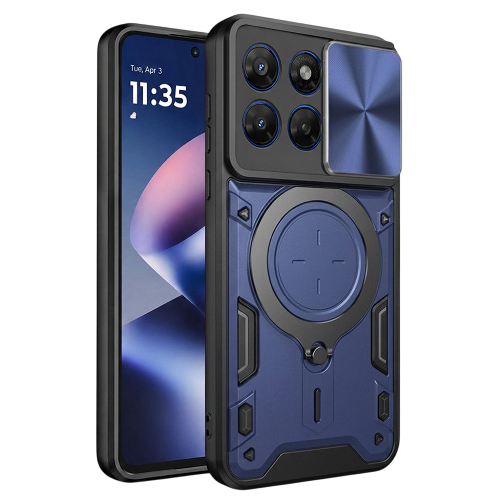 Deksel til Motorola Moto G47 / G37, Techsuit, CamGuard Pro, Blå