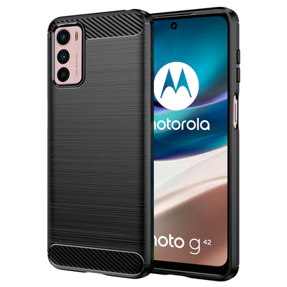 Deksel til Motorola Moto G42, Techsuit, Karbon, Svart