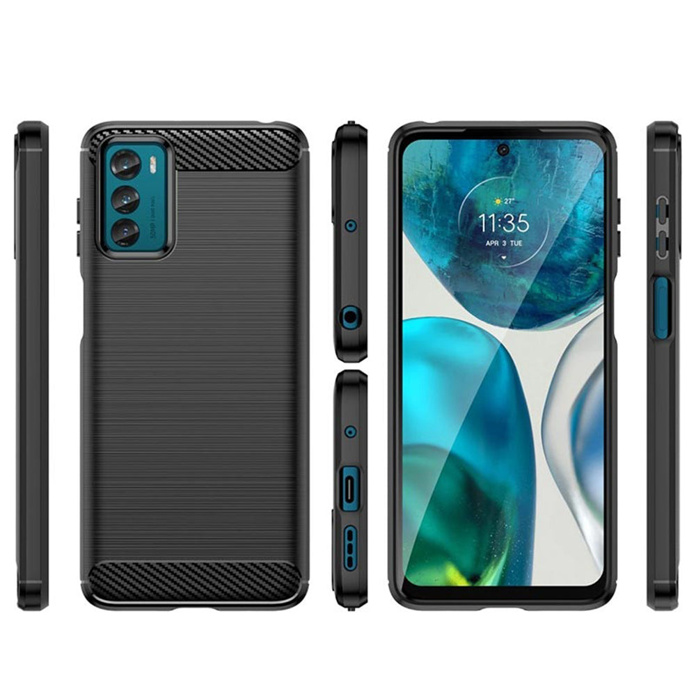 Deksel til Motorola Moto G42, Techsuit, Karbon, Svart
