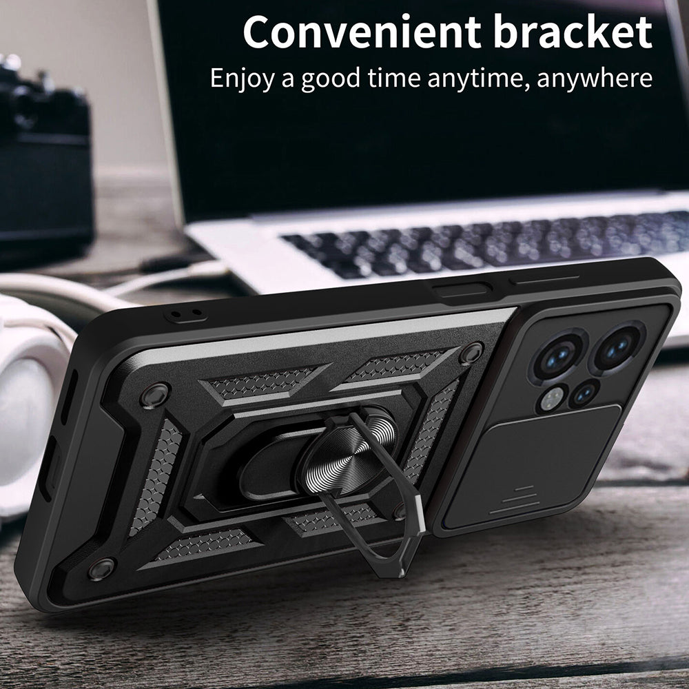 Deksel til Motorola Moto G45 / G34, Techsuit, CamShield, Svart