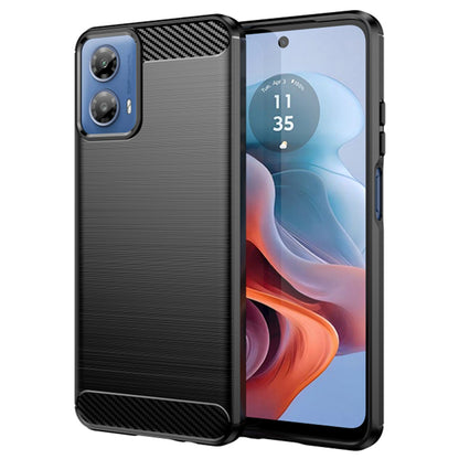 Deksel til Motorola Moto G45 / G34, Techsuit, Karbon, Svart