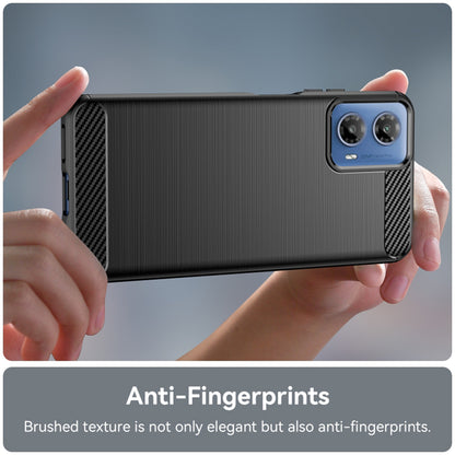 Deksel til Motorola Moto G45 / G34, Techsuit, Karbon, Svart