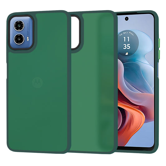 Deksel til Motorola Moto G45 / G34, Techsuit, HaloFrost, Grønn