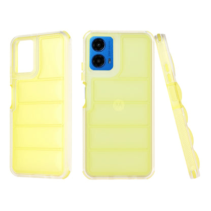 Deksel til Motorola Moto G45 / G34, Techsuit, Wave Shield, Gul