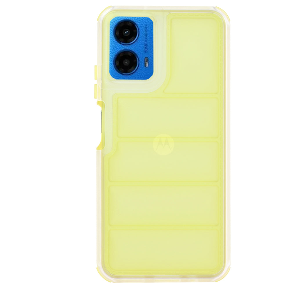 Deksel til Motorola Moto G45 / G34, Techsuit, Wave Shield, Gul